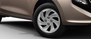 New Santro - R14 Steel Wheel with Cover